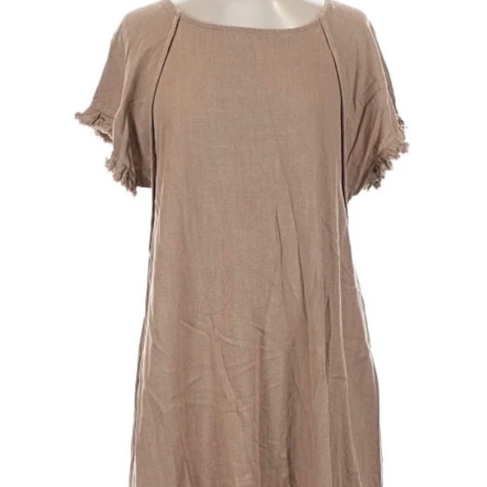 UMGEE HIGH LOW LINEN BLEND DRESS SIZE M